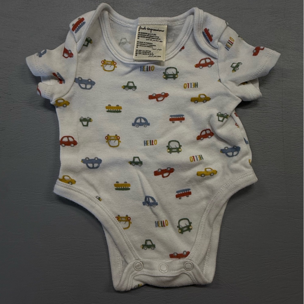 First Impressions Multicolor Baby Onesie‎